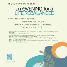 Enter our Friends of VeDA Book Club Bundle Drawing! Grab a ticket here and learn about Life Rebalanced Live, our free virtual conference: https://rfr.bz/p3ls038 Drawing Programs