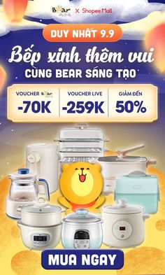 an advertisement for the new year's special offer with various types of kitchen appliances