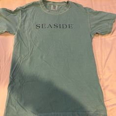 Seaside Style T-Shirt Never Worn, Brand New Size Small Casual Blue Shirt With Text Print, Seaside Shirt, Outer Banks Shirt, Seaside Style, Style T Shirt, Style Shirt, Outer Banks, Shirt Color, Banks