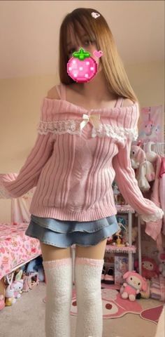 Cutesy Clothes, Long Sleeve Fits, Pretty Fits, Kawaii Outfits, Moomin Valley, Dr Closet, Kitty Clothes