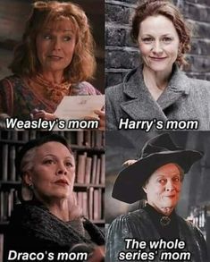 the many faces of harry potter and her mother, which are in different scenes with each other