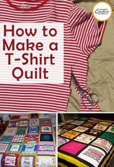 there is a t - shirt that says how to make a t - shirt quilt