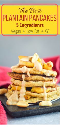 Plantain Pancakes Recipes, Plantain Breakfast Recipes, Healthy Plantain Recipes, Plantain Tortillas, Vegan Protein Breakfast, Ic Diet, Protein Dessert