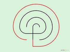 the letter p is inscribed in a circle with a red line going through its center