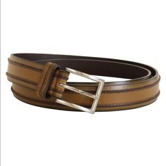 Elevate Your Style With This Florsheim Men's Double Ribbed Genuine Leather Belt In Brown, Size 44. Crafted From High-Quality Leather, This Dress Belt Is Perfect For Any Occasion. The Double Ribbed Design Adds A Touch Of Sophistication To Your Outfit, While The Sturdy Construction Ensures Durability And Longevity. This Belt Is Perfect For Men Who Want To Make A Statement With Their Accessories. The Brown Color Complements A Wide Range Of Outfits, While The Florsheim Brand Guarantees Quality. Whether You're Dressing Up For A Formal Event Or Adding Flair To Your Everyday Look, This Belt Is A Must-Have Addition To Your Wardrobe. You Will Receive One New With Tags Florsheim Men's Double Ribbed Formal Brown Belts, Classic Leather Belt With Leather Trim, Color Complement, Dress Belt, Of Outfits, Genuine Leather Belt, High Quality Leather, Everyday Look, Formal Event