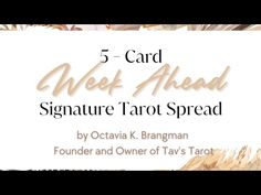 the 5 card signet ahead to start tarot spread