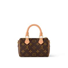 LOUIS VUITTON® - Nano Speedy - Monogram Louis Vuitton Handbags Mini, Louis Vuitton Mini Bag, Louis Vuitton Nano Speedy, Mini Designer Bags, Louis Vuitton Taschen, Nano Speedy, Sac Louis Vuitton, Mom Accessories, Sacs Design