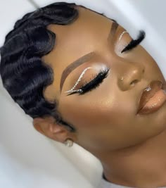 Brown Girls Makeup, Natural Glam Makeup, Rhinestone Makeup