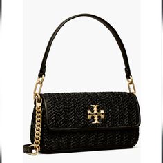 Brand New Authentic Tory Burch Bag, Shoulder Bag, Crossbody Bag, Black. Nwt Black Crossbody Bag Tory Burch, Designer Black Baguette Bag For Travel, Luxury Black Baguette Bag With Top Carry Handle, Designer Black Baguette Bag With Double Handle, Black Baguette Bag With Gold-tone Hardware For Travel, Designer Black Baguette Bag With Gold-tone Hardware, Black Designer Baguette Bag With Gold-tone Hardware, Black Baguette Bag With Gold-tone Hardware For Shopping, Black Crossbody Baguette Bag With Gold-tone Hardware