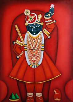 Shreenathji Rangoli Design, Poster Rangoli, Rangoli Designs Latest, Canvas Work, Textile Prints Design, Sri Krishna