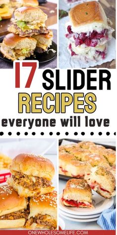 Collage of slider recipes. Easy Dinner Ideas With Hawaiian Rolls, Sliders With Soup, Hawaiian Slider Sandwiches, Hot Sandwich Recipes Hawaiian Rolls, Sheet Pan Sandwiches Hawaiian Bread, Recipes For Hawaiian Rolls, Garlic Bread Sandwich Recipes, Slider Sandwiches For A Crowd, Easy Summer Sandwiches