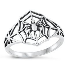 Classic Spider & Web Ring .925 Sterling Silver Spiderweb Band Jewelry Female Male Unisex Size 6 All our silver jewelry is crafted from .925 silver also commonly referred to as sterling silver. Sterling silver is the standard for beautiful high-quality silver jewelry and can not be replicated by lower priced silver plated jewelry. It is 92.5% pure silver, mixed with alloys to add strength and durability to stand the test of time. We promise superior service which includes fast shipping, great communication, and Walmart's refund policy. Keep your fine jewelry shiny and elegant by storing it properly. Jewelry needs to be stored in a dry area, preferably away from air in a jewelry box or plastic bag. Avoid exposure to harsh chemicals. Use a polishing cloth to remove tarnish build-up over time. Silver Toe Rings, Female Male, Silver Gemstone Jewelry, Sterling Silver Filigree, Band Jewelry, Silver Plated Jewelry, Sterling Silver Cross, Size 10 Rings, Fine Jewelry Gift