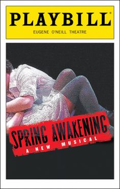 an advertisement for a playbill featuring a woman laying on the ground with her head down