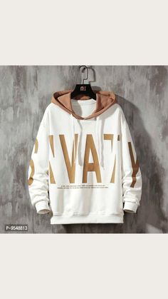 Hoodies Style, Hip Hop Hoodies, Big Letter, Printed Hoodies Sweatshirts, Streetwear Male, Black White Outfit, Letter Sweatshirt, Hoodie Fabric, Loose Hoodie