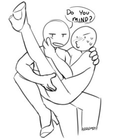 a man holding a baby in his arms with the caption do you mind?