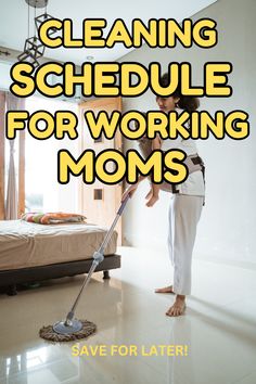 Let's face it, cleaning is a necessary evil that most busy working moms don't have a lot of time for. With this free cleaning schedule for working moms, you'll have a plan laid out for you on how to tackle your home day by day during the week. Also cleaning product rec's and other tips in making cleaning easier and maybe even a little more fun. Home Cleaning Schedule For Working Moms, Busy Mom Cleaning Schedule, Cleaning Schedule For Working Mom, Working Mom Routine, Homemaker Schedule, Mom Routine, Necessary Evil, Clean House Schedule