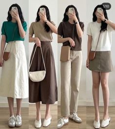 Collage Outfit, Semi Casual Outfit, Neat Work, Modest Girly Outfits, Minimalist Wardrobe Capsule, Female Clothes Outfits, Casual Work Outfits Women, Mix Match Outfits, Smart Casual Work Outfit