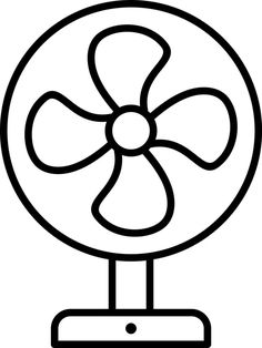 Electric Fan Line Icon Electric Fan Drawing, Kipas Angin Portable, Vector Nature, Fan Drawing, Easy Doodles, Doodles Drawings, Mini Fan, Icon Icon, Easy Doodles Drawings