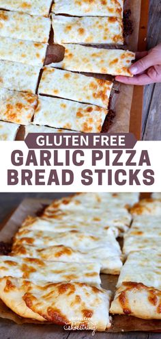 this gluten free garlic pizza bread sticks are the perfect side dish for any meal