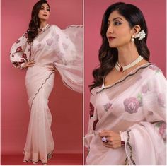 Buy Celebrity Wear heavy organza silk saree for party function Blouse Stitching, Bollywood Sarees, K Design