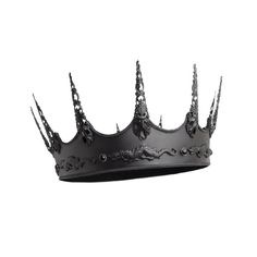 a black crown with spikes on it