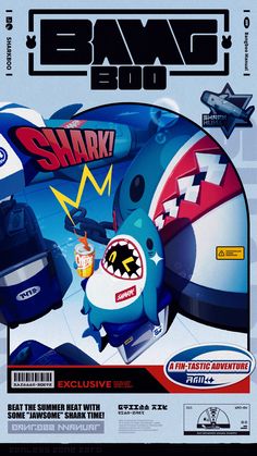 an advertisement for the game shark with various items on it's back cover, including a