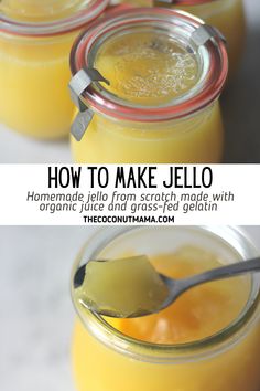 how to make jello with organic juice and real gelatin