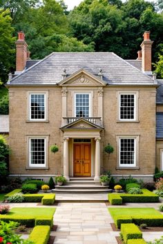 Grand country house with lush garden and stately facade. Explore the quirky charm, secret staircases, and unintentional labyrinths of British country houses, where historical oddities meet modern mishaps in the most delightful way.