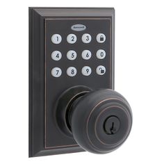 an image of a door knob with numbers on it