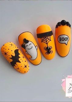 Nails Acrylic Halloween, Halloween Nails Acrylic, Halloween Nail Design, Rose Quartz Nails, Coffin Halloween, Halloween Nails Diy, Holloween Nails, Art Deco Nails, Short Gel Nails