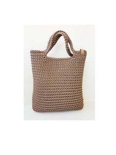 Crochet tote bag L size, Scandinavian handbag, Polyester rope purse, Shoulder tote bag DESCRIPTION Large knitting tote bag for woman who love comfortable things! Classical style tote - high quality bag, great for everyday use or for special occasions. SIZE width - 36 cm (14.2 inch) height- 38 cm (14.9 inch) handles length - 48 cm (18.9) ❋ Please remember that this item is made by hand, so there might be a measurement difference of 0.5-1 cm (0.2-0.4 inches). COLOR ON PHOTO 13. Grey 21. Dusty blue Knitted Tote Beach Bag For Daily Use, Trendy Handmade Beige Hobo Bag, Beige Knitted Straw Bag For Daily Use, Everyday Beige Handheld Crochet Bag, Everyday Knitted Tote Shoulder Bag, Trendy Hand Knitted Tote Shoulder Bag, Beige Knitted Rectangular Shoulder Bag, Rectangular Beige Knitted Shoulder Bag, Everyday Knitted Straw Tote Bag