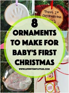 ornaments to make for baby's first christmas