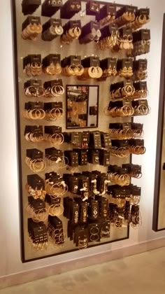 there is a display with many different types of watches