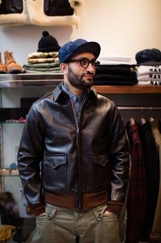 A2 Flight Jacket, Dapper Outfit, Leather Flight Jacket, Best Leather Jackets, Street Fashion Men Streetwear, Best Mens Fashion, Leather Jacket Outfits, Leather Wear