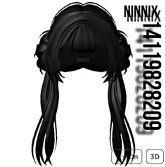 Roblox Black Hair, Black Hair Id Roblox, Hair Roblox, Double Buns, Coding Shirts, Free T Shirt Design, Roblox T Shirts