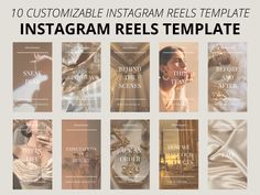 the instagram reels are displayed in different styles