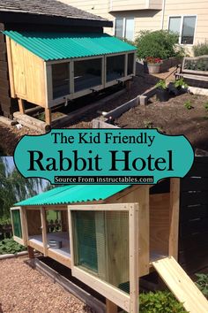 the kid friendly rabbit hotel is an easy diy project for kids and adults to build