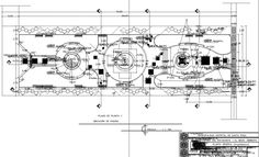 a blueprint drawing of a train engine and its workingss, including the front wheel