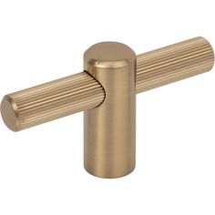 an image of a brass door handle on a white background