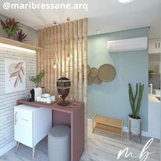 Beleza natural Salon Decorating Ideas, Beauty Shop Decor, Saloon Decor, Spa Room Decor, Nail Salon Decor, Hair Salon Decor, Nail Salon Design, Beauty Room Design, Beauty Salon Decor