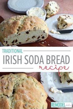 traditional irish soda bread recipe with butter and raisins