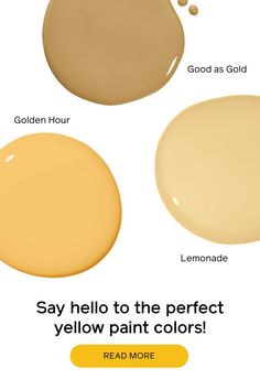 the different shades of yellow paint are shown in this article, which shows how to use it