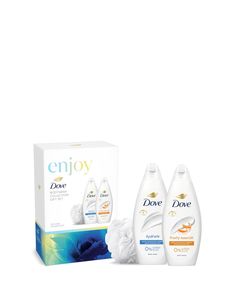 Know someone who's into confidence inspiring natural beauty in a big way. You've just found the perfect gifts for her. Dove believes that beauty is not defined by shape, size or colour. It's about feeling like the best version of yourself. Authentic. Unique. Real. That's why the Dove Enjoy Body Wash Collection Gift Set features a luxury shower puff and two Dove products that will transform her daily routine into a caring ritual and leave her feeling naturally beautiful all day. Made with 0% sulphate SLES, the two body washes gently cleanse and nourish her skin, leaving it softer and smoother after just one shower. Their mild, dermatologically tested formulas help replenish her skin and retain its natural moisture rather than stripping it away. Dove Fruity Nourish shower gel wraps her in a Dove Gift Set, Body Wash Collection, Dove Products, Shower Puff, Dove Men Care, Dove Men, The Dove, Body Washes, Luxury Shower