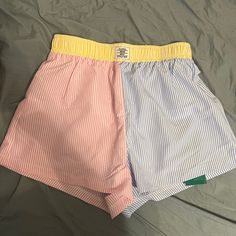 Never Worn With Tags Size Small Shein Color Block Shorts Color Block Shorts, Shein Shorts, Chill Fits, Pink Yellow, Color Block, Womens Shorts, Tags, Yellow, Pink