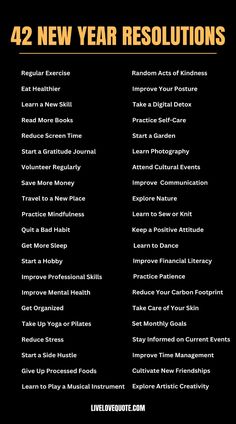 Looking for a list fo New Year's resolution ideas for a fresh start? I've created 42 goals and reflections to motivate you as you enter January. Check out the full details if you want more details. I hope you enjoy! Happy New Year! New Year Resolutions Ideas, Goal Setting Ideas, Resolutions Ideas, Ideas New Year, Mind Wellness, New Years Resolution List