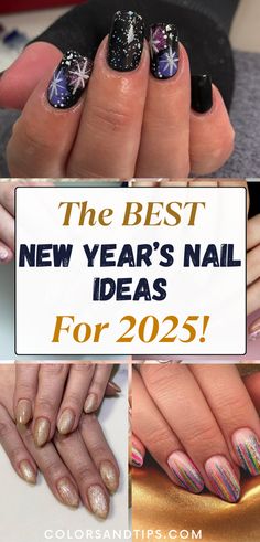 Elevate your look with fabulous New Year's nail designs! Explore the top simple, cute, and classy ideas featuring styles like black & chrome. Ideal for short, elegant nails in acrylic and gel. Find inspiration in this New year's most elegant nail art, from chic simplicity to dazzling shine. Don't miss these must-see party nail inspo pics! New Year's nails, black nails, chrome accents. Simple elegant nails. Cute nails almond. Short nails acrylic, New years nail almond, New years nails acrylic Almond New Years Nails, Black Nails Chrome, Short Elegant Nails, Nail Inspo Pics, New Years Nails Acrylic, Cute Nails Almond, Almond Short Nails, Nails Almond Short, Simple Elegant Nails