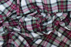 Cotton Flannel Plaid Tartan fabric by the yard - FabricLA.com