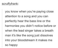 the text on this page says, sorry frank you know when you're paying close attention to a song and you can perfectly hear the bass line or the harmonicas you didn't notice before