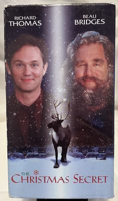 the christmas secret dvd cover with two men and a reindeer on it's back