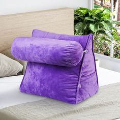 Indulge in ultimate comfort and relaxation with the Cheer Collection Back Support Wedge Pillow. Whether you're an avid reader, a dedicated gamer, or simply love watching your favorite shows, this pillow is designed to elevate your experience. Customize your comfort with this versatile pillow, which features three adjustable positions to suit your preferences. Its hollow fiber-filled triangle lumbar cushion provides excellent back support, ensuring you can sit back and relax in any position witho Nursery Throw Pillows, Bed Wedge, Back Support Pillow, Kids Throw Pillows, Bed Rest, Wedge Pillow, Reading Pillow, Bedding Stores, Bolster Pillow